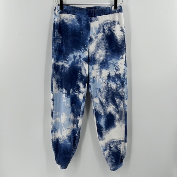 Z BY ZELLA Maise Tie Dye Jogger Pants Joggers Navy Blue Medieval White XSmall - Picture 3 of 8